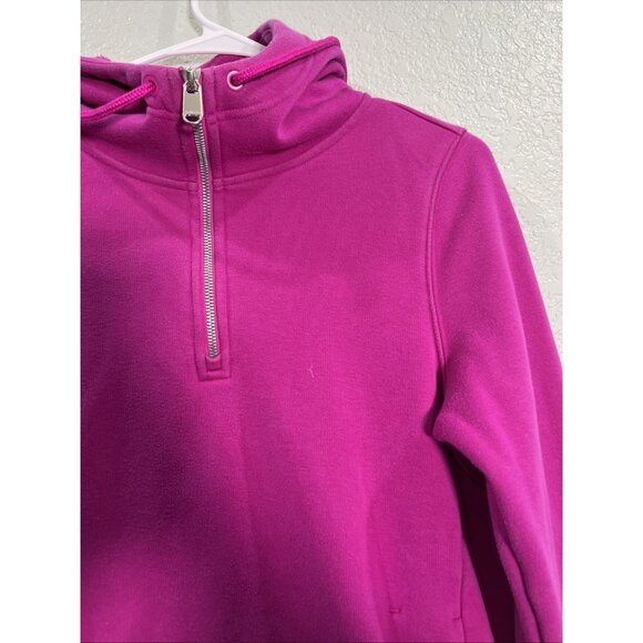 Athleta Cozy Karma Sweater Womens XS Pink 1/4 Zip Hoodie Pullover Fleece Running - Picture 2 of 10